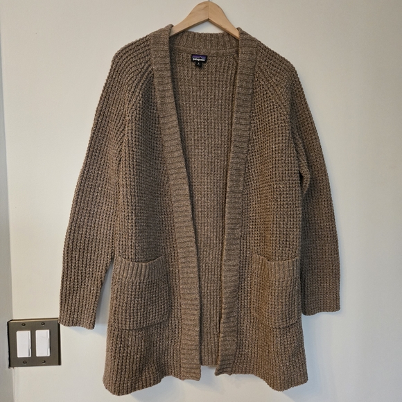 Patagonia Sweaters - Patagonia Brown Knit Cardigan Sweater